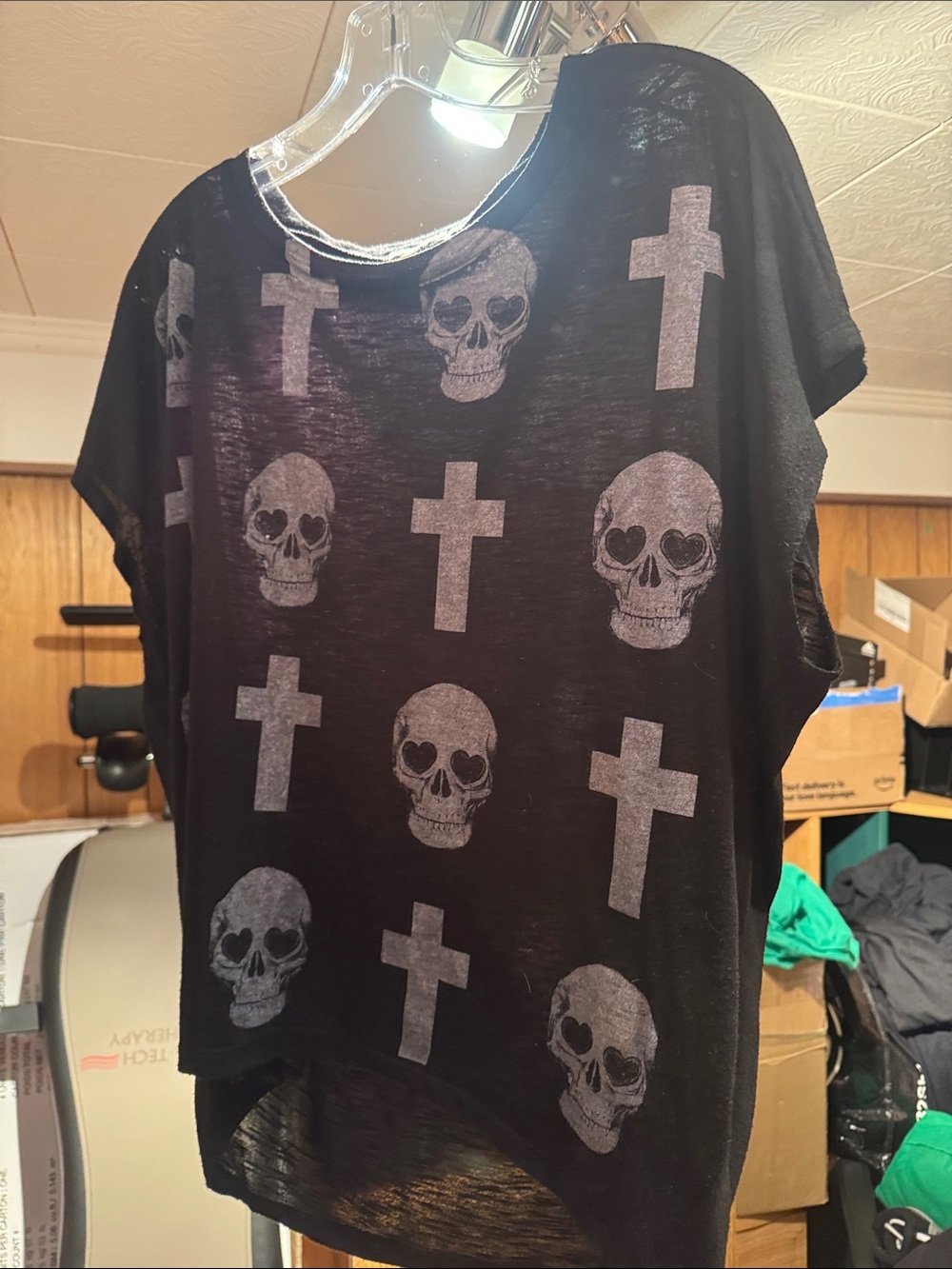 Black Skull & Cross Tee